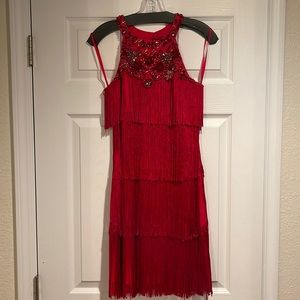 Aidan Mattox red dress